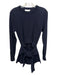 3.1 Phillip Lim Size Small Navy Blue Cotton & Polyester Knit Long Sleeve Sweater Navy Blue / Small