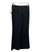 Jonathan Simkhai Size 2 Black Acetate & Polyester Wide Leg Pleat Detail Pants Black / 2