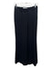 Jonathan Simkhai Size 2 Black Acetate & Polyester Wide Leg Pleat Detail Pants Black / 2