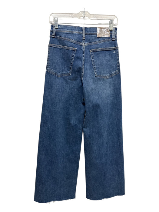 Rag & Bone Size 26 Medium Wash Cotton Blend Denim Wide Leg High Waist Jeans Medium Wash / 26
