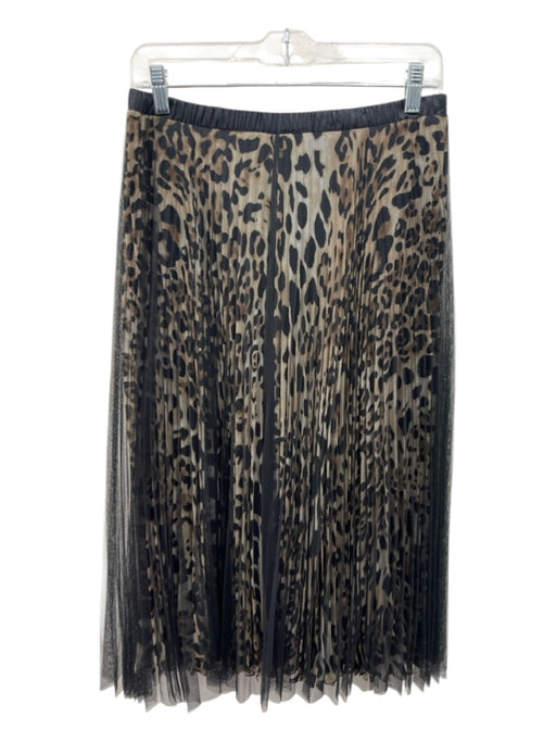 Loyd / Ford Size Small Beige, Tan & Black Silk & Polyester Tulle Overlay Skirt Beige, Tan & Black / Small