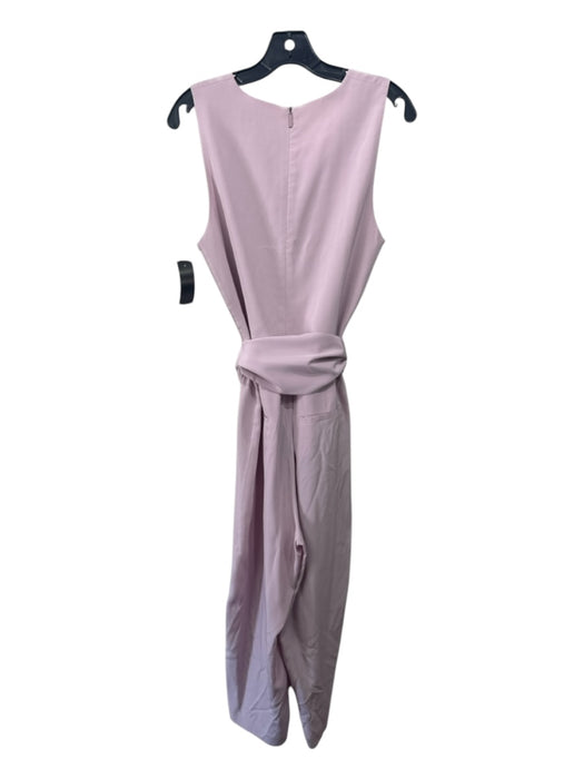 Tibi Size 6 Light Pink Silk Sash Sleeveless V Neck Jumpsuit Light Pink / 6