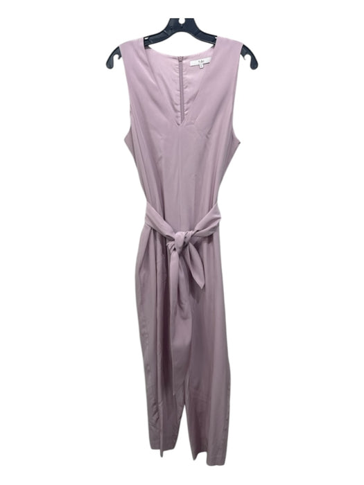 Tibi Size 6 Light Pink Silk Sash Sleeveless V Neck Jumpsuit Light Pink / 6