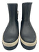 Tory Burch Shoe Size 8 Black, White, Taupe Rubber Calf High Chelsea Booties Black, White, Taupe / 8