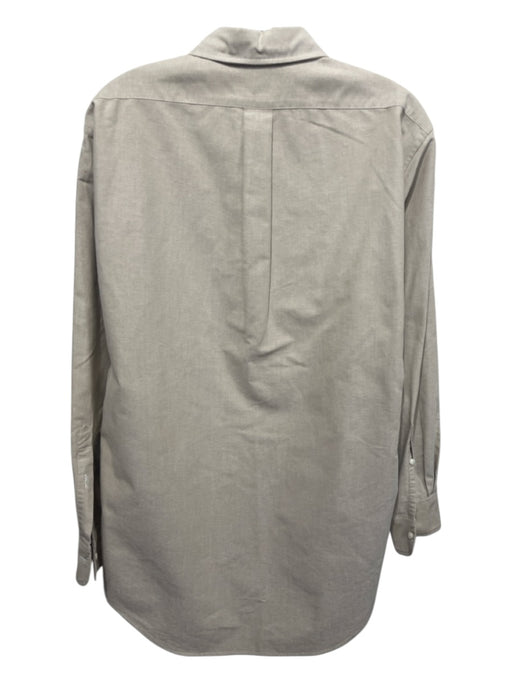 Sid Mashburn Size L Tan Cotton Solid Button Down Men's Long Sleeve Shirt Tan / L