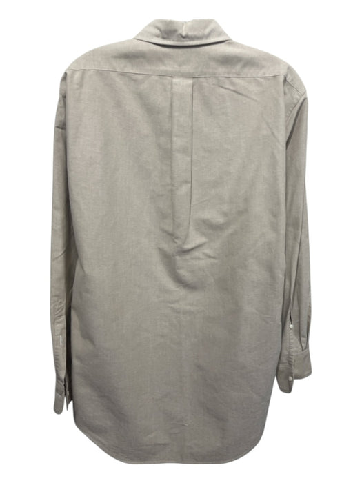 Sid Mashburn Size L Tan Cotton Solid Button Down Men's Long Sleeve Shirt Tan / L