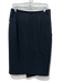 Tibi Size L Black Polyester Back Zip Paneled Side Pocket Pencil Skirt Black / L