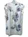 Hamilton-Paris Size Est S White & Multi Cap Sleeve Corset Front Dress White & Multi / Est S