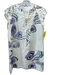 Hamilton-Paris Size Est S White & Multi Cap Sleeve Corset Front Dress White & Multi / Est S