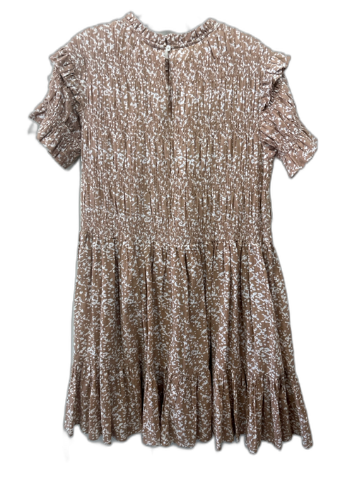 Mirth Size M Cotton Cotton Smocked Detail All Over Print Keyhole Back Dress Cotton / M
