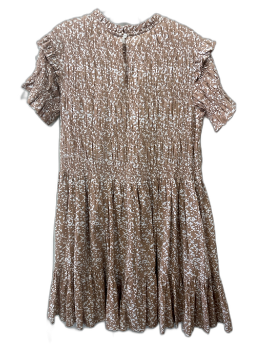 Mirth Size M Cotton Cotton Smocked Detail All Over Print Keyhole Back Dress Cotton / M