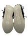 Esse Ut Esse Shoe Size 39 Black Pebble Leather Fringe Lace Up Sneakers Black / 39