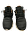 Esse Ut Esse Shoe Size 39 Black Pebble Leather Fringe Lace Up Sneakers Black / 39