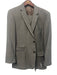 Boss Gray Wool Blend Herringbone 2 Button Men's Suit Gray / 42