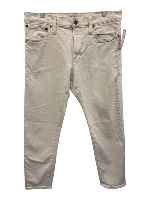 Madewell Size 35 White Cotton Solid Jean Men's Pants White / 35