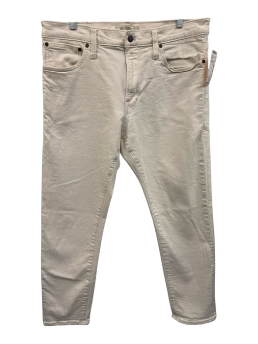 Madewell Size 35 White Cotton Solid Jean Men's Pants White / 35