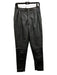 Saint Laurent Size 36 Black Leather Pleated High Rise Zip Leg Pants Black / 36