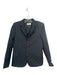 Saint Laurent Size S Black Wool Blazer Button Front Textured Jacket Black / S