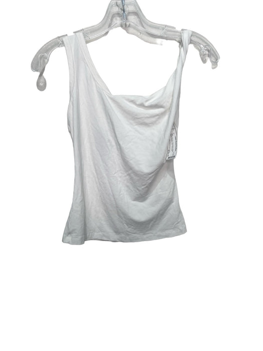 Vivienne Westwood Anglomania Size S White Viscose Sleeveless Rolled Sleeve Top White / S
