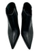 Manolo Blahnik Shoe Size 38 Black Leather Ankle Pointed Toe Stiletto Booties Black / 38