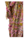 Hemant & Nandita Size XS Pink & Gold Viscose Blend Metallic Thread Maxi Dress Pink & Gold / XS