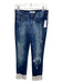 Pierre Balmain Size 26 Medium & light wash Cotton Distressed Low Rise Jeans Medium & light wash / 26