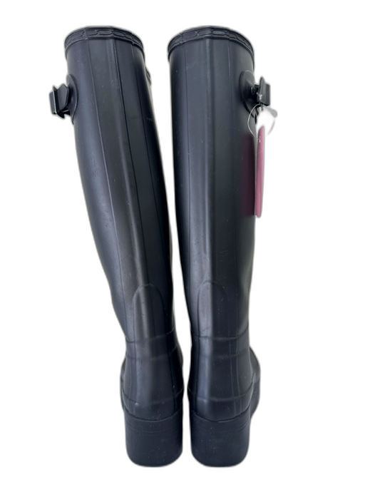 Hunter Shoe Size 6 Black Rubber Rain Boots Platform Boots Black / 6