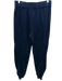 Zero + Maria Cornejo Size S Navy Blue Cotton Elastic Waistband Wrap Ankle Pants Navy Blue / S