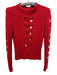Isabel Marant Size 38 Red Alpaca Blend Knit Cutout Puff Shoulder Sweater Red / 38