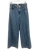 SPRWMN Size 25 Light Wash Cotton Mid Rise Zip Fly Wide Leg Jeans Light Wash / 25