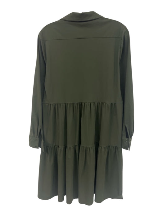 Indies Size 38 / S Olive Green Polyamide Blend Gathered Patch Pocket Dress Olive Green / 38 / S
