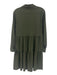 Indies Size 38 / S Olive Green Polyamide Blend Gathered Patch Pocket Dress Olive Green / 38 / S