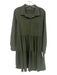 Indies Size 38 / S Olive Green Polyamide Blend Gathered Patch Pocket Dress Olive Green / 38 / S