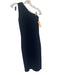 Autumn Cashmere Size Est XS Navy Blue One Shoulder Ribbed Body Con Midi Dress Navy Blue / Est XS