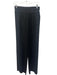 Valentino Size 40 Black Virgin Wool Elastic Waist Center Pleat High Rise Pants Black / 40