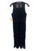 Jonathan Simkhai Size 4 Black Viscose Blend Sleeveless Paisley V Neck Dress Black / 4