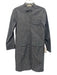 Mona Thalheimer Size Medium Blue Gray Cotton Long Sleeve Button Front Dress Blue Gray / Medium