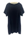 Porto Size 1 Navy Blue Nylon Blend Short Sleeve Wide Neck Pockets Dress Navy Blue / 1