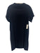 Porto Size 1 Navy Blue Nylon Blend Short Sleeve Wide Neck Pockets Dress Navy Blue / 1