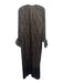 V.DE. VINSTER. Size Small brown, blue, orange Silk Long Sleeve Paisley Dress brown, blue, orange / Small