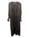 V.DE. VINSTER. Size Small brown, blue, orange Silk Long Sleeve Paisley Dress brown, blue, orange / Small
