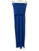 Jacquemus Size 40 Blue Wool Blend Strapless Fold Over Midi Dress Blue / 40