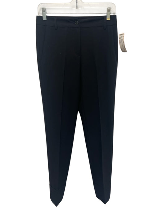 D. Exterior Size Est XS Black Mid Rise Pockets Cuffed Pants Black / Est XS
