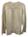 Lafayette 148 Size Medium Cream White Silk Blend Long Sleeve V Neck Sweater Cream White / Medium