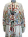 La Double J Size Small White & Multi Silk Long Sleeve Floral Print Maxi Dress White & Multi / Small