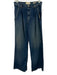 Nili Lotan Size 26 Medium Wash Cotton Denim High Rise Distressed Flare Leg Jeans Medium Wash / 26