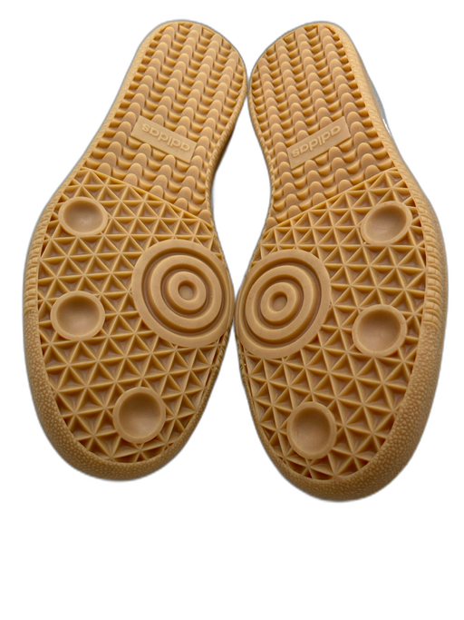 Adidas Shoe Size 7.5 White & Silver Leather Metallic T Toe Low Top Sneakers White & Silver / 7.5