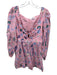 Marysia Size L Pink, Blue & Multi Cotton Long Sleeve Keyhole Scallop Trim Romper Pink, Blue & Multi / L