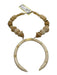 K. Bailey Beige Beads Lobster Clasp Horn Necklace Beige