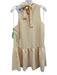 Elizabeth & James Size L Butter Yellow Triacetate Blend Sleeveless Tiered Dress Butter Yellow / L